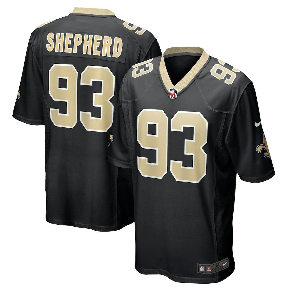 Nathan Shepherd New Orleans Saints Game Jersey - Black Jerseys