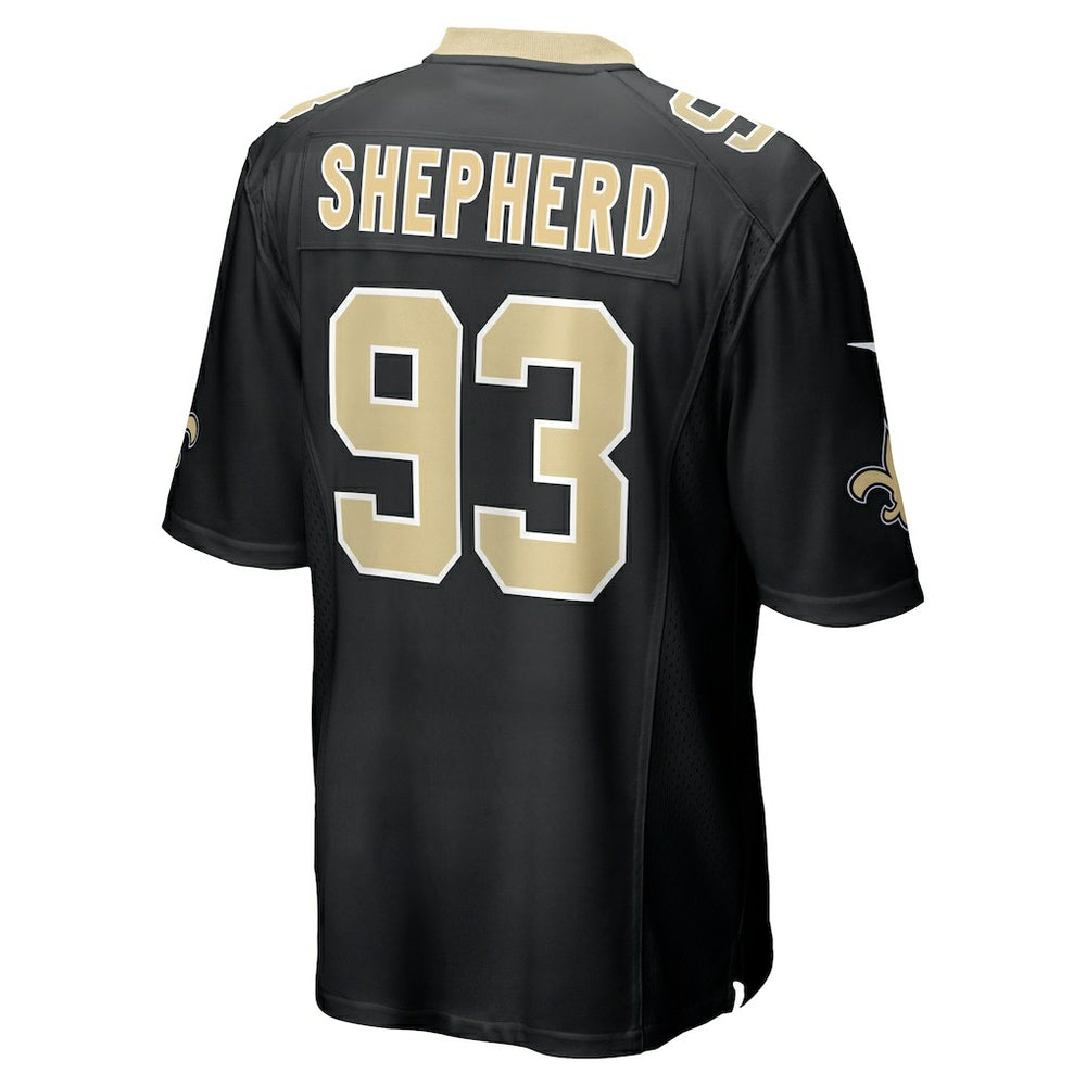 Nathan Shepherd New Orleans Saints Game Jersey - Black Jerseys