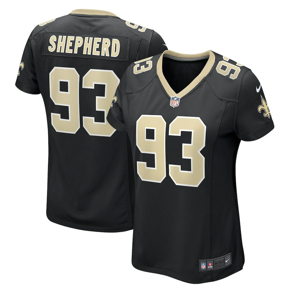 Nathan Shepherd New Orleans Saints Women's Game Jersey - Black Jerseys