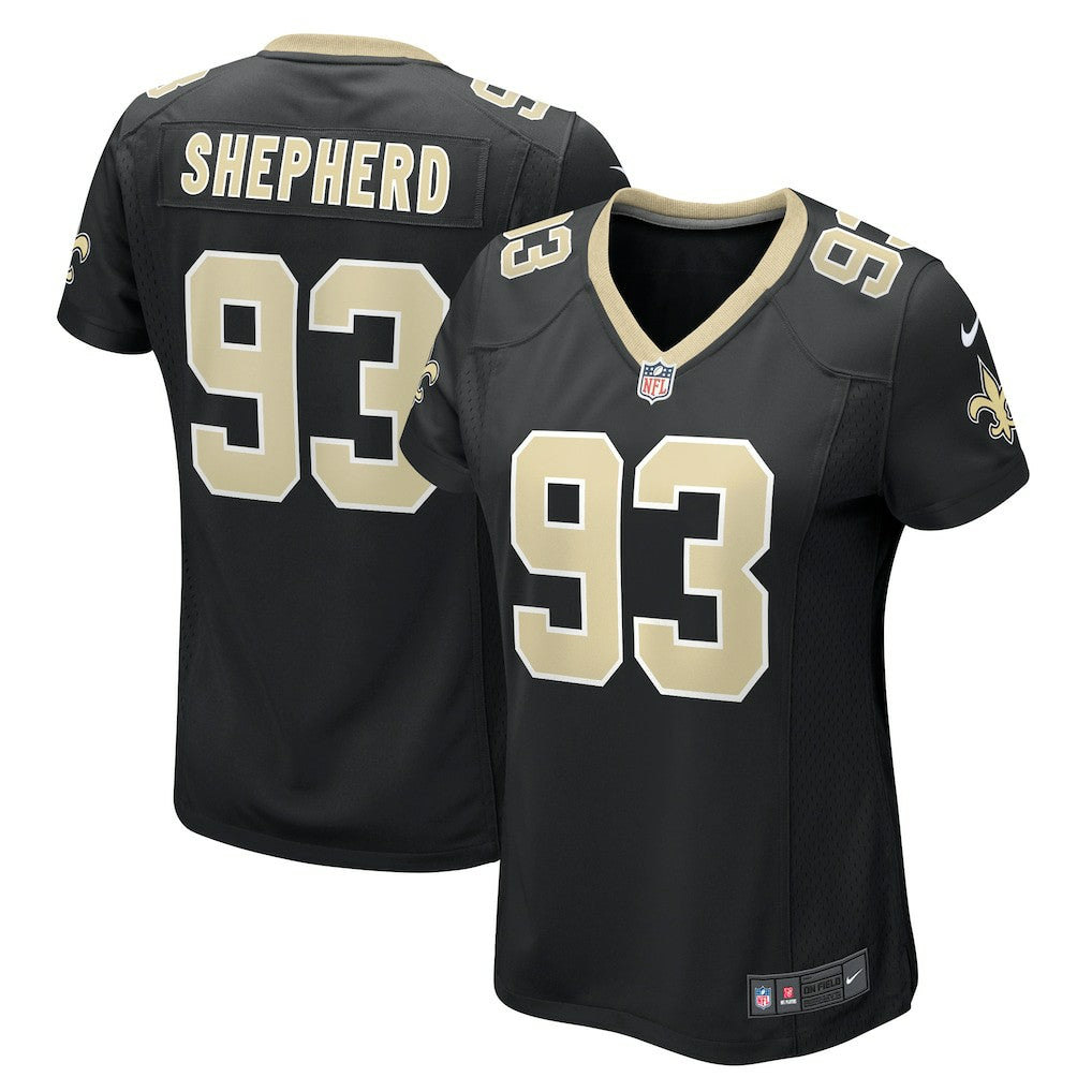 Nathan Shepherd New Orleans Saints Women's Game Jersey - Black Jerseys