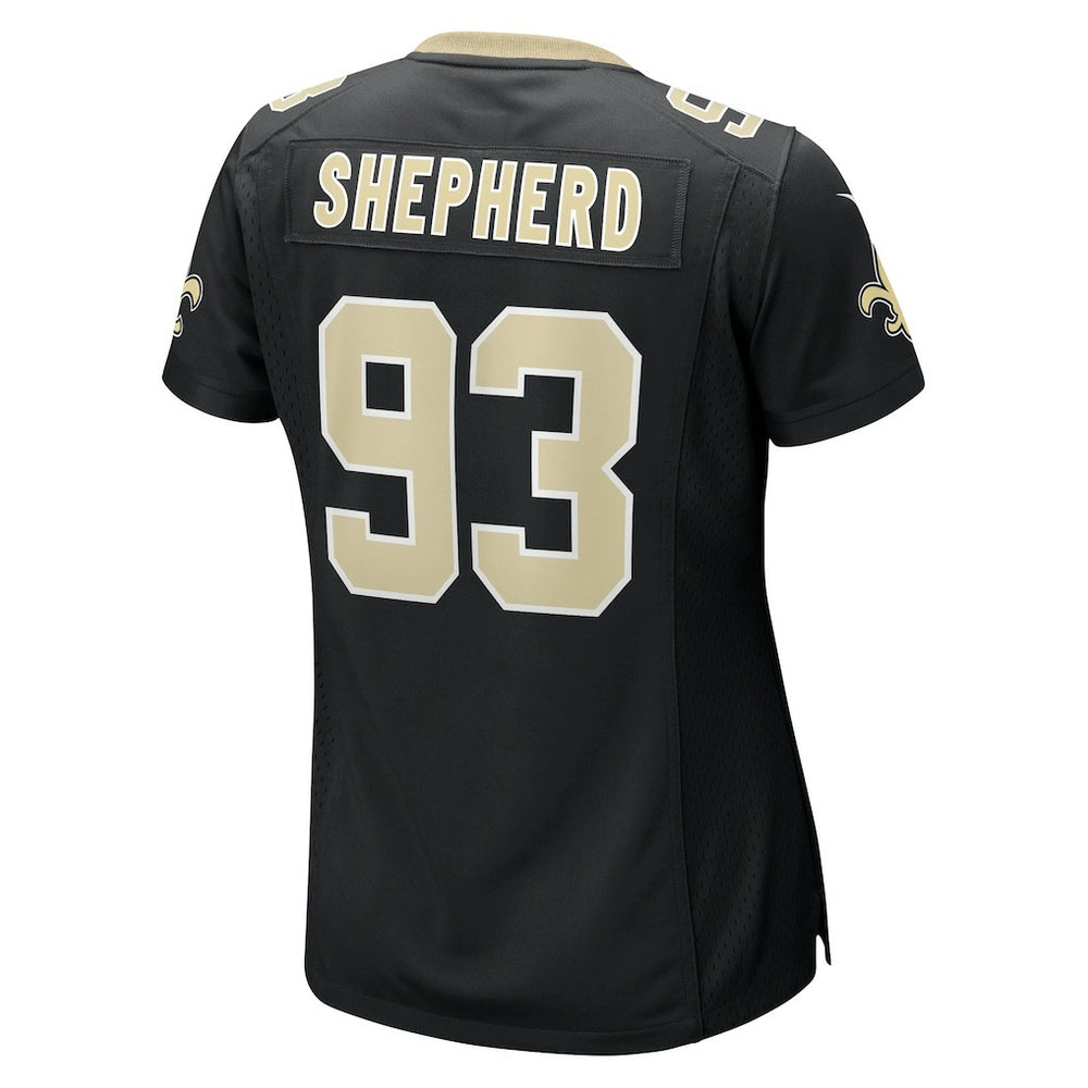 Nathan Shepherd New Orleans Saints Women's Game Jersey - Black Jerseys
