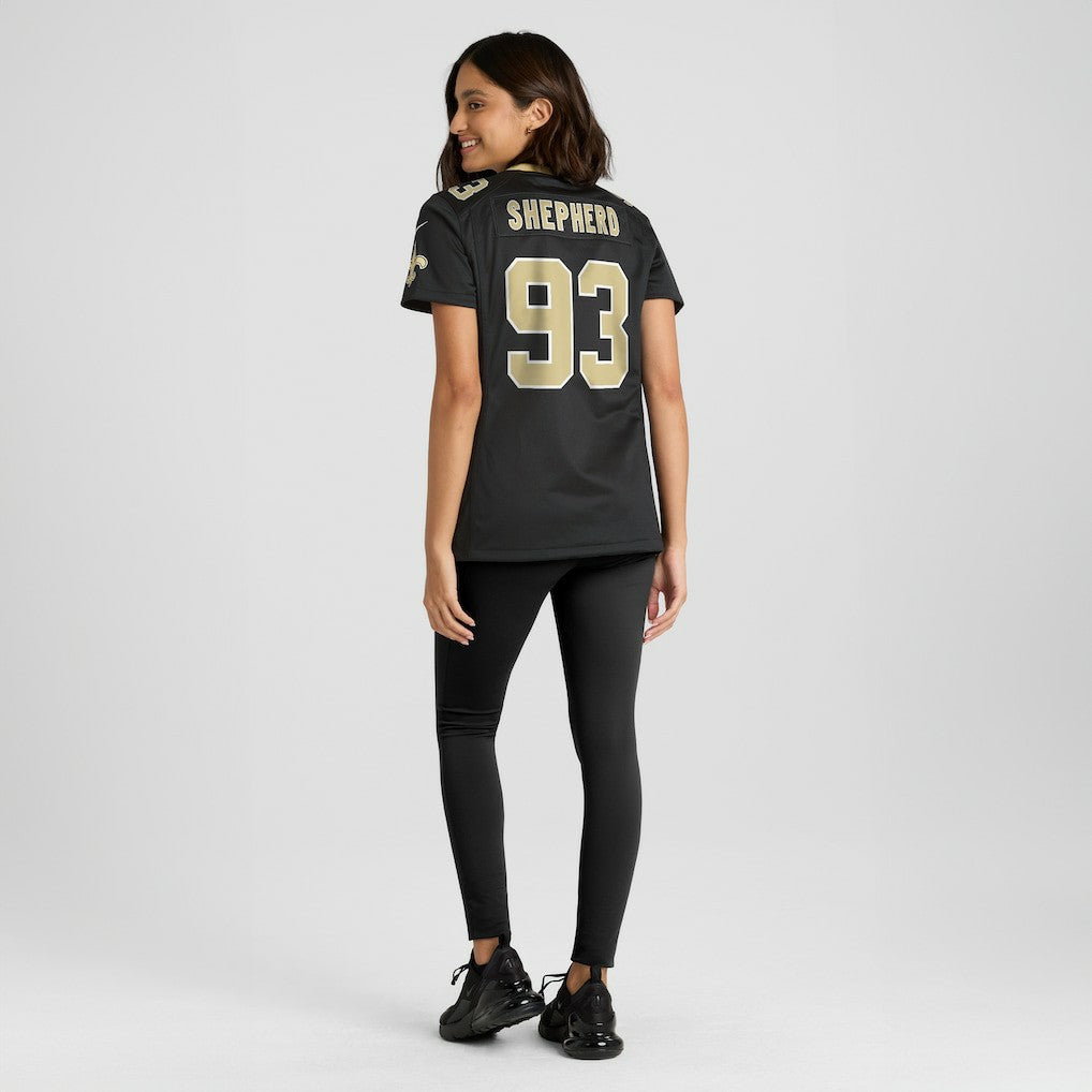 Nathan Shepherd New Orleans Saints Women's Game Jersey - Black Jerseys
