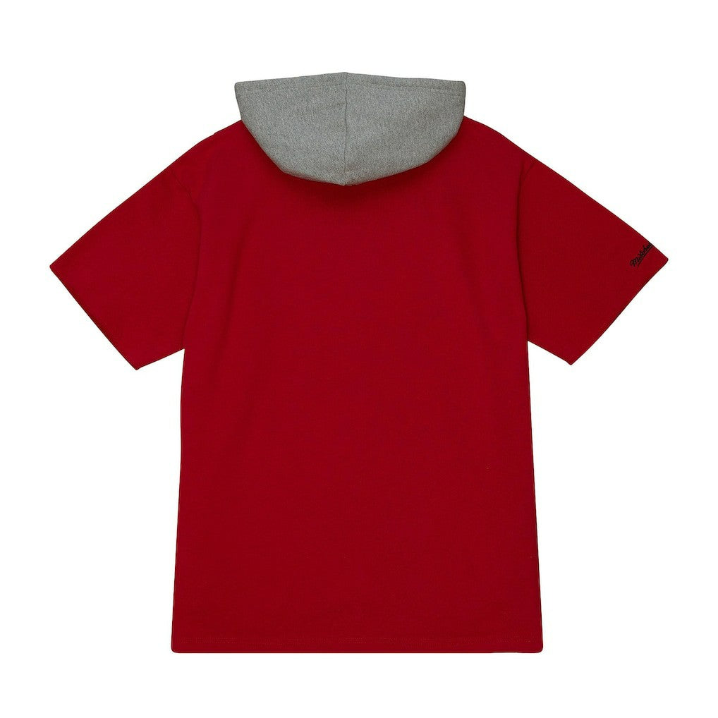 Kansas City Chiefs Postgame Short Sleeve Hoodie - Red Hoodies