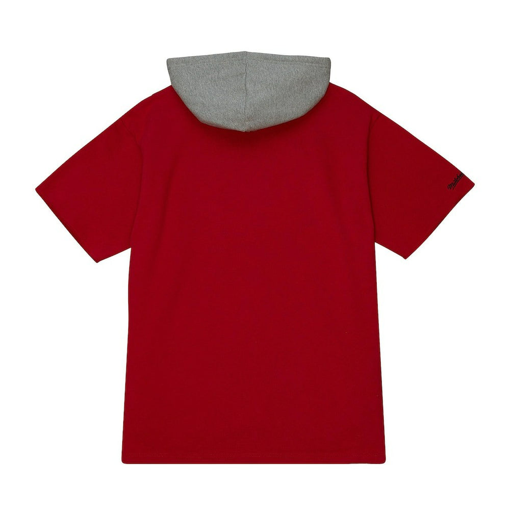 Kansas City Chiefs Postgame Short Sleeve Hoodie - Red Hoodies