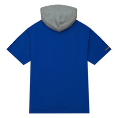 Los Angeles Rams Postgame Short Sleeve Hoodie - Royal Hoodies