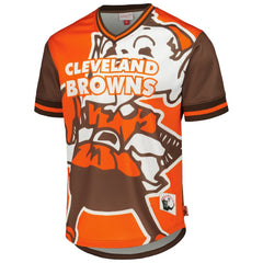 Cleveland Browns Jumbotron 3.0 Mesh V-Neck T-Shirt - Orange T-shirts