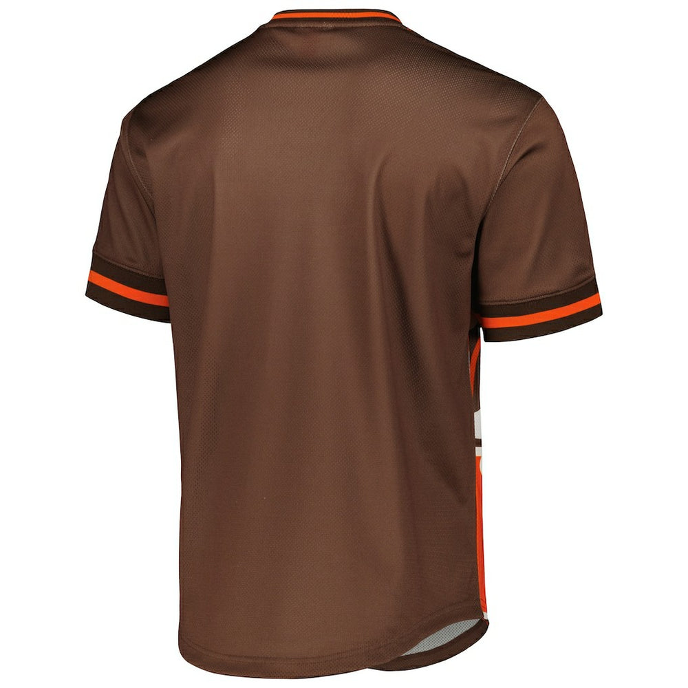 Cleveland Browns Jumbotron 3.0 Mesh V-Neck T-Shirt - Orange T-shirts