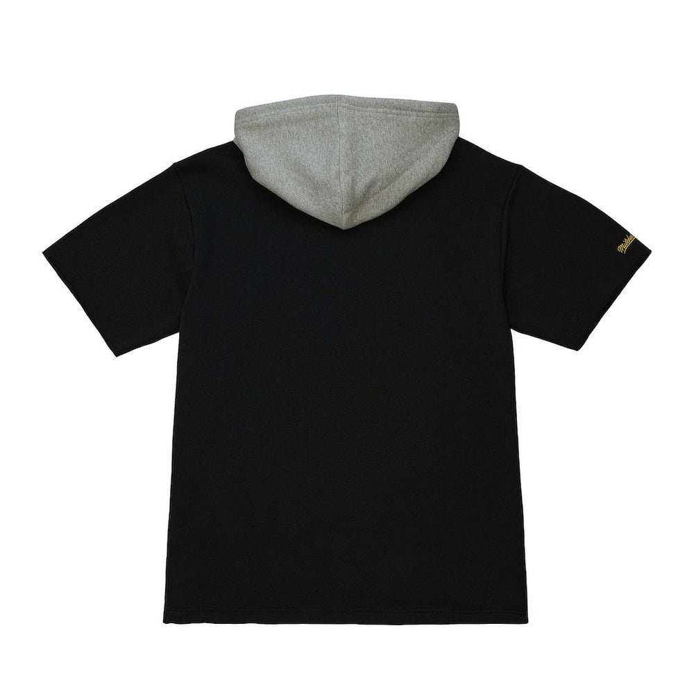 Las Vegas Raiders Postgame Short Sleeve Hoodie - Black Hoodies