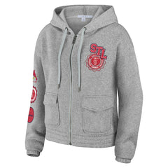St. Louis Cardinals WEAR by Erin Andrews Women's Full-Zip Hoodie - Gray Hoodies