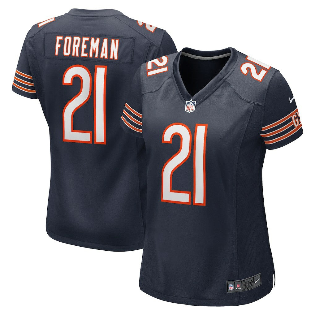 D'Onta Foreman Chicago Bears Women's Game Jersey - Navy Jerseys