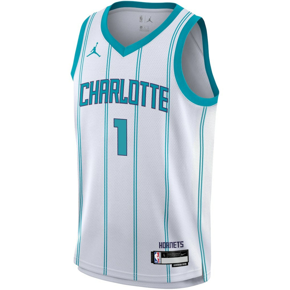 LaMelo Ball Charlotte Hornets Youth Swingman Jersey Association Edition White - Nike