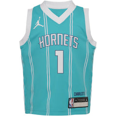 LaMelo Ball Charlotte Hornets Jordan Brand Preschool Swingman Player Jersey Icon Edition Teal outlet