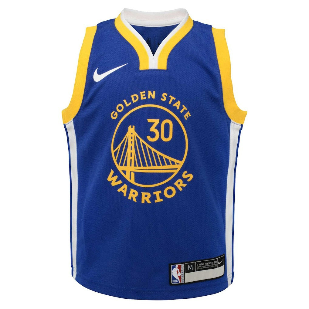 Stephen Curry Golden State Warriors Preschool Dri-FIT Swingman Player Jersey Icon Editi- Royal - Nike