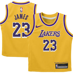 LeBron James Los Angeles Lakers Preschool Dri-FIT Swingman Player Jersey Icon Edition Gold - Nike