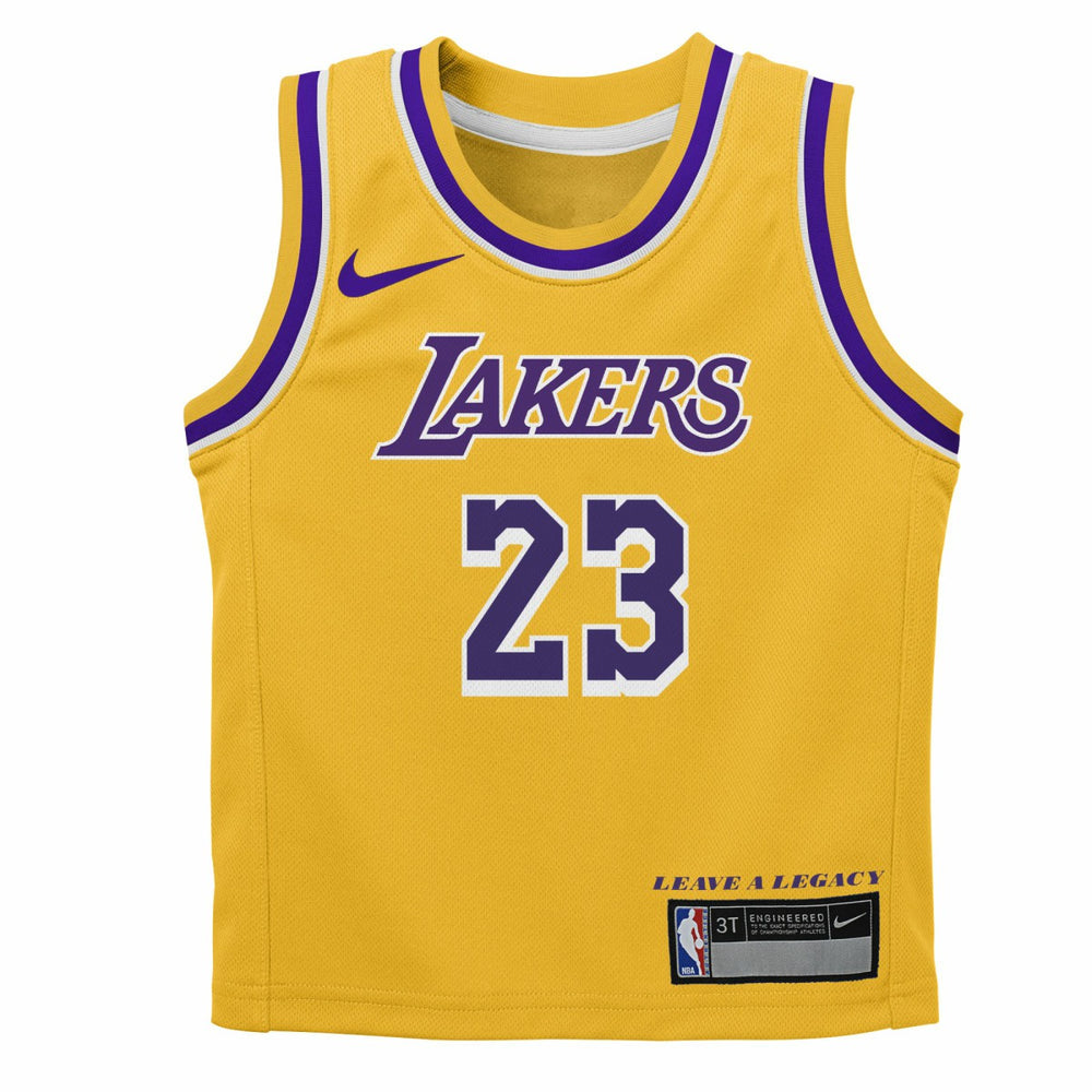 LeBron James Los Angeles Lakers Preschool Dri-FIT Swingman Player Jersey Icon Edition Gold - Nike