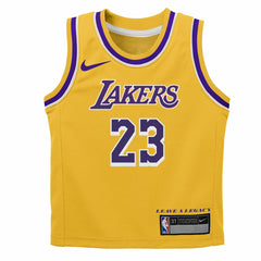 LeBron James Los Angeles Lakers Preschool Dri-FIT Swingman Player Jersey Icon Edition Gold - Nike