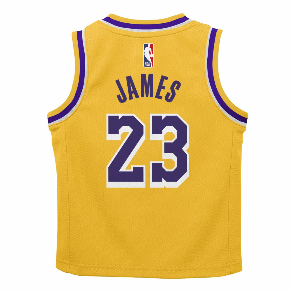 LeBron James Los Angeles Lakers Preschool Dri-FIT Swingman Player Jersey Icon Edition Gold - Nike