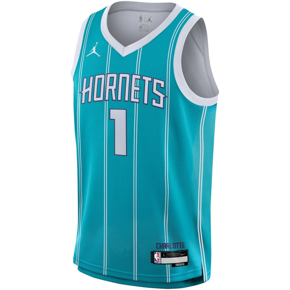 LaMelo Ball Charlotte Hornets Youth Swingman Jersey Icon Edition Teal - Nike