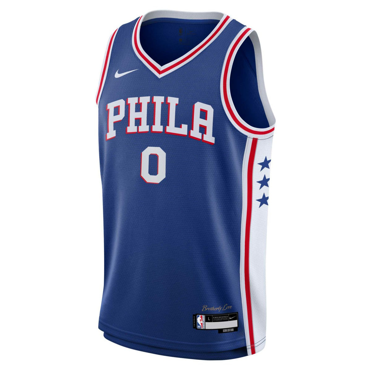 Tyrese Maxey Philadelphia 76ers Youth Swingman Jersey Icon Edition Royal - Nike
