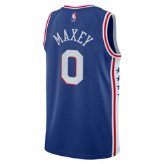 Tyrese Maxey Philadelphia 76ers Youth Swingman Jersey Icon Edition Royal - Nike