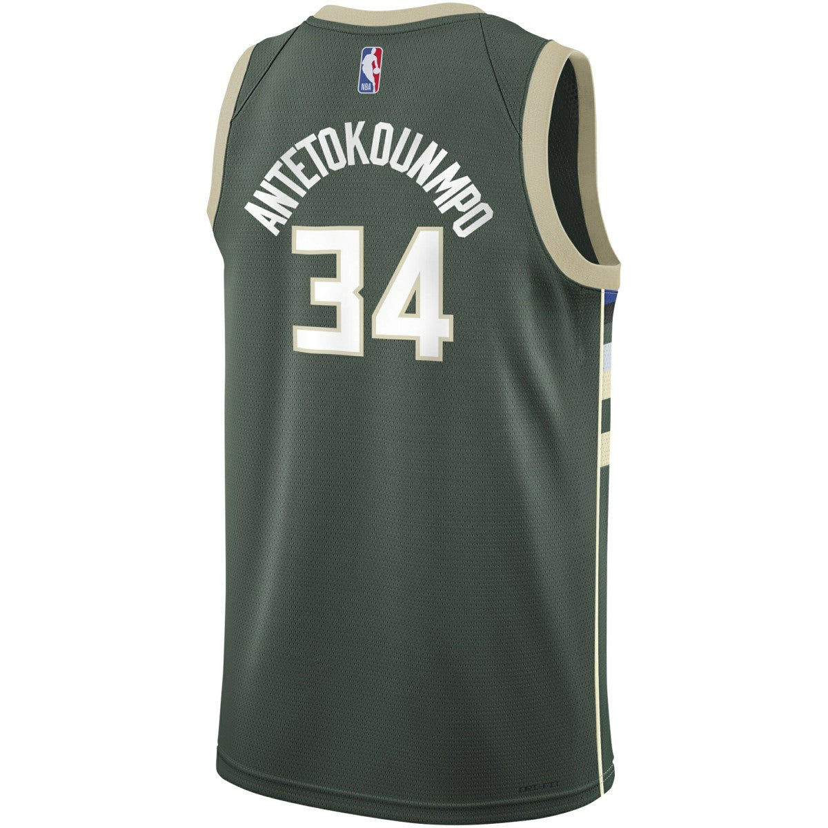 Giannis Antetokounmpo Milwaukee Bucks Youth Swingman Jersey Icon Edition Hunter Green - Nike