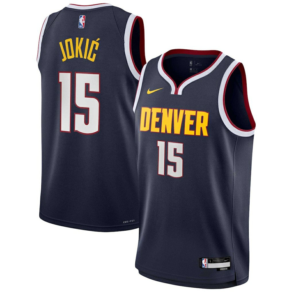 Nikola Jokic Denver Nuggets Youth Swingman Jersey Icon Editi- Navy - Nike