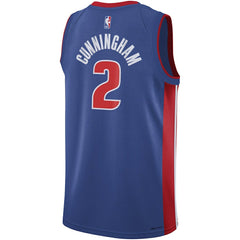 Cade Cunningham Detroit Pistons Youth Swingman Jersey Icon Editi- Blue - Nike