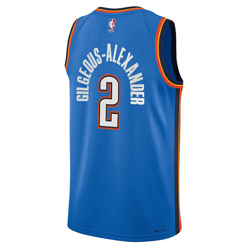 Shai Gilgeous-Alexander Oklahoma City Thunder Youth Swingman Jersey Icon Editi- Blue - Nike