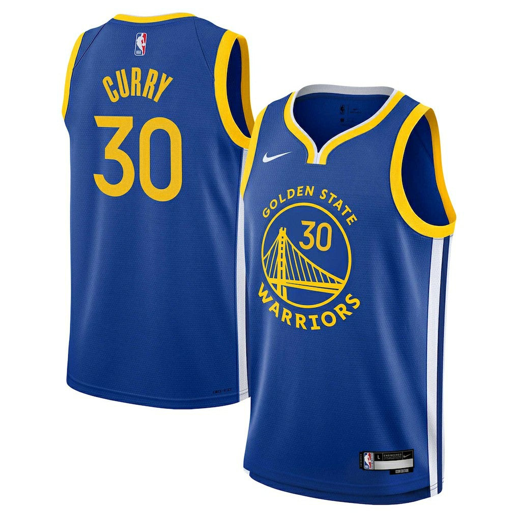 Stephen Curry Golden State Warriors Youth Swingman Jersey Icon Editi- Royal - Nike