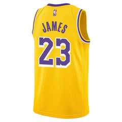 LeBron James Los Angeles Lakers Youth Swingman Jersey Icon Edition Gold - Nike