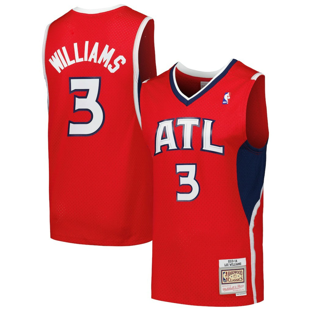 Lou Williams Atlanta Hawks 2013/14 Hardwood Classics Swingman Jersey Red - Mitchell & Ness