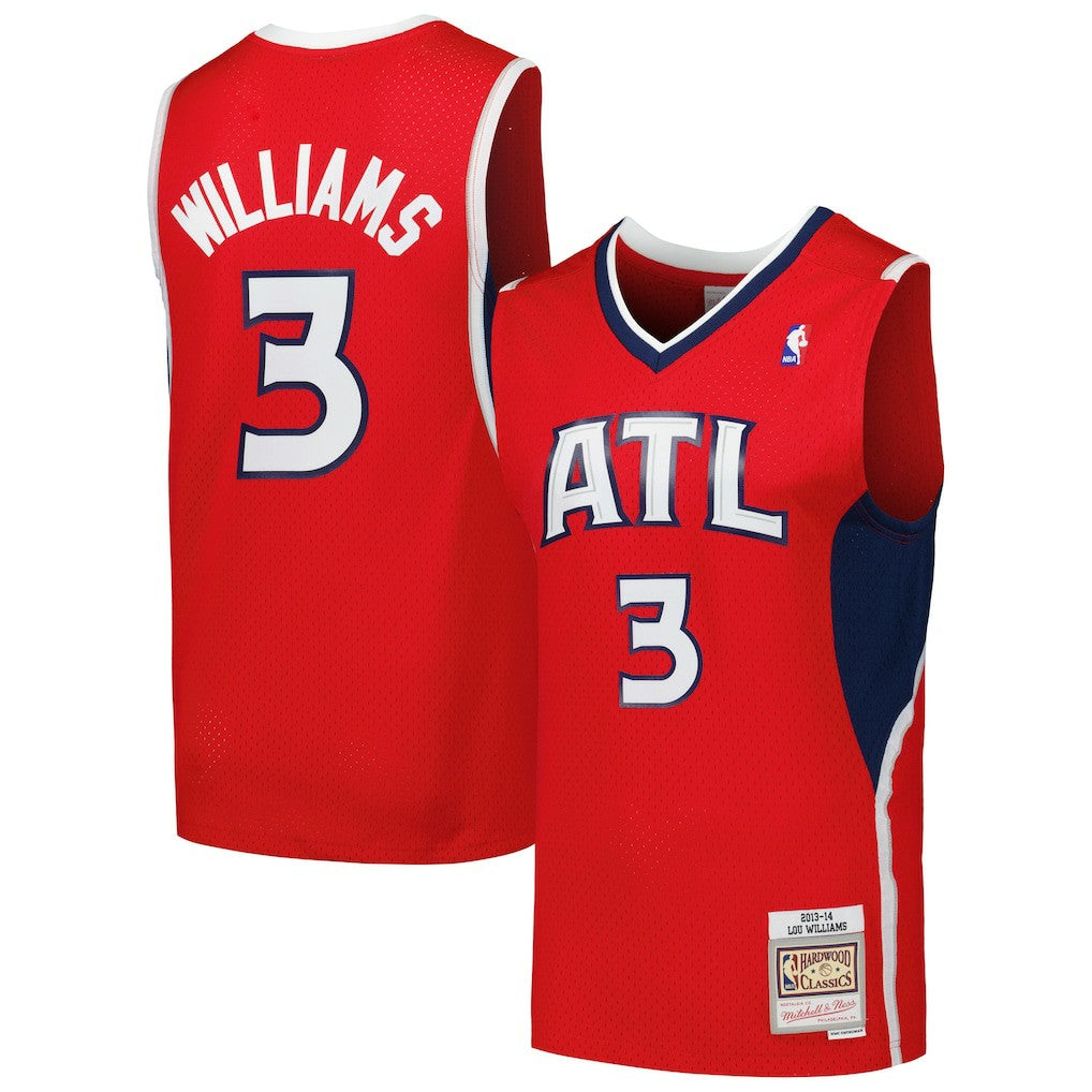 Lou Williams Atlanta Hawks 2013/14 Hardwood Classics Swingman Jersey Red - Mitchell & Ness