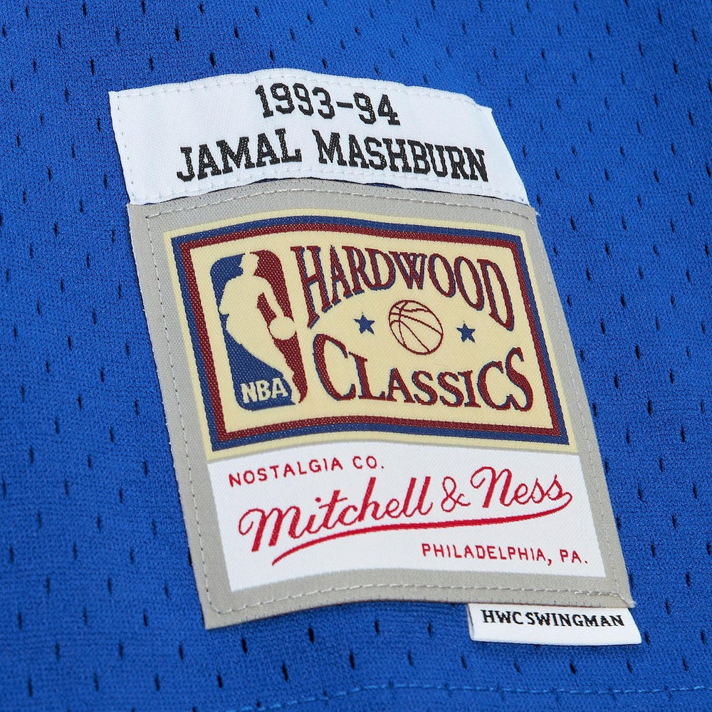Jamal Mashburn Dallas Mavericks 1993/94 Hardwood Classics Swingman Jersey Blue - Mitchell & Ness