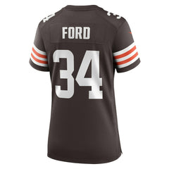 Jerome Ford Cleveland Browns Women's Game Player Jersey - Brown Jerseys