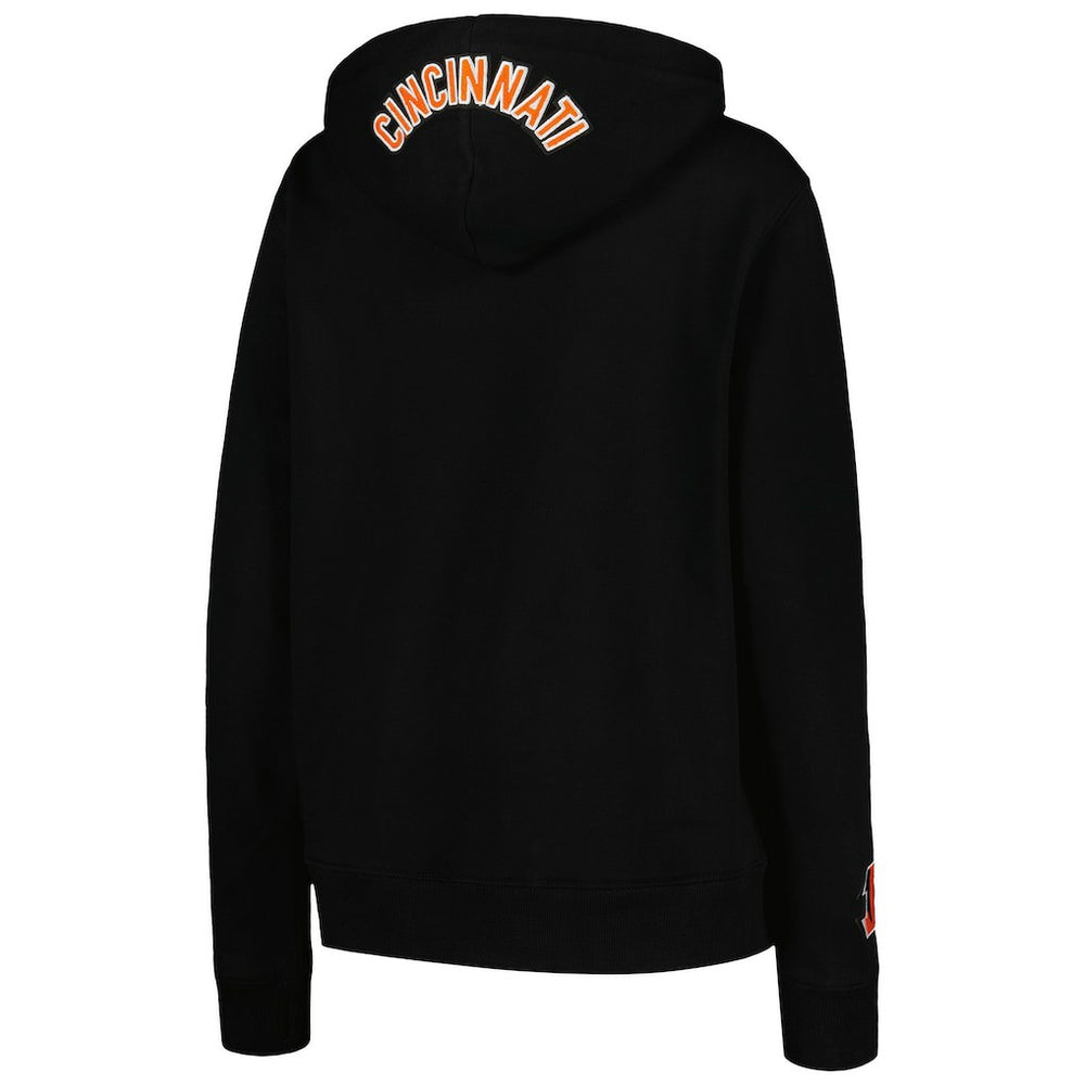Cincinnati Bengals Pro Standard Women's Animal Print Fleece Pullover Hoodie - Black Hoodies