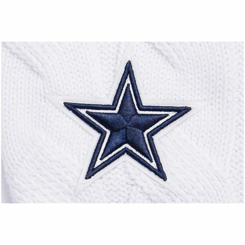 Dallas Cowboys Pro Standard Women's Prep V-Neck Pullover Sweater - White Pullover