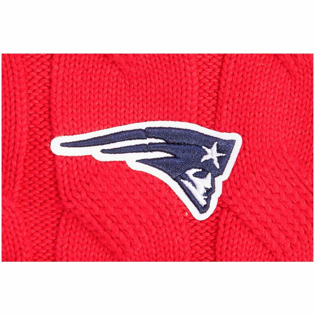 New England Patriots Pro Standard Women's Prep V-Neck Pullover Sweater - Red Pullover