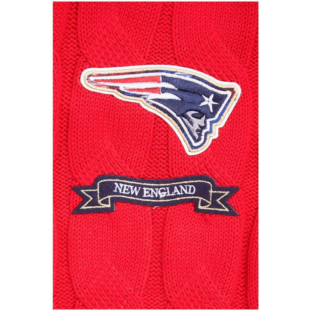 New England Patriots Pro Standard Women's Prep V-Neck Pullover Sweater - Red Pullover