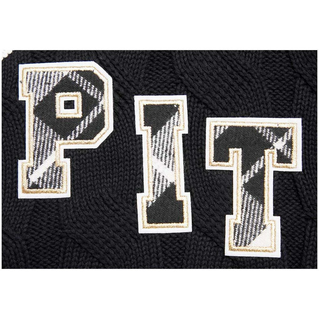 Pittsburgh Steelers Pro Standard Women's Prep V-Neck Pullover Sweater - Black Pullover