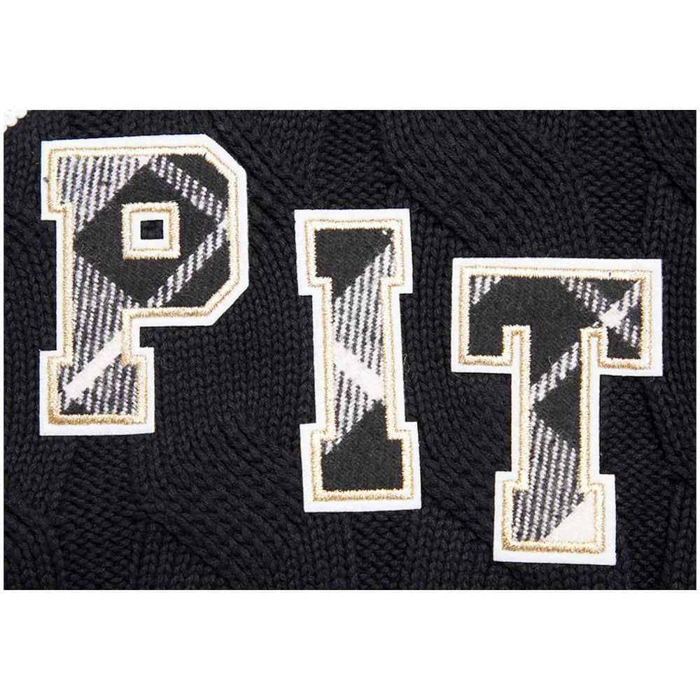 Pittsburgh Steelers Pro Standard Women's Prep V-Neck Pullover Sweater - Black Pullover