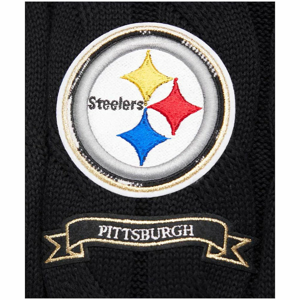 Pittsburgh Steelers Pro Standard Women's Prep V-Neck Pullover Sweater - Black Pullover