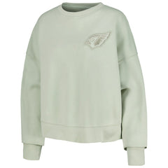 Arizona Cardinals Pro Standard Women's Oversized Cropped Neutral Pullover Sweatshirt - Light Green Pullover