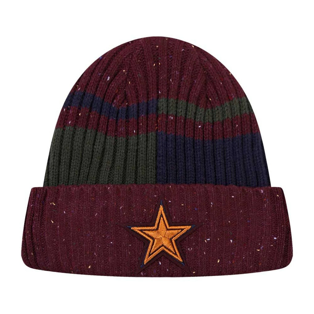 Dallas Cowboys Pro Standard Speckled Cuffed Knit Hat - Burgundy Hats