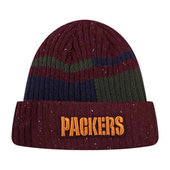 Green Bay Packers Pro Standard Speckled Cuffed Knit Hat - Burgundy Hats