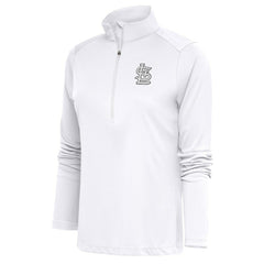 St. Louis Cardinals Antigua Women's Brushed Metallic Tribute Half-Zip Pullover Top - White Pullover