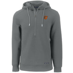 Baltimore Orioles Cutter & Buck Roam Eco Half-Zip Recycled Pullover Hoodie - Gray Hoodies