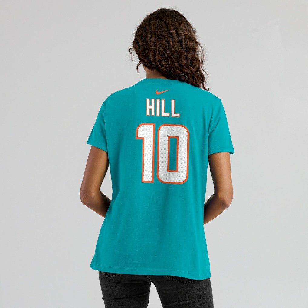 Tyreek Hill Miami Dolphins Women's Player Name & Number T-Shirt - Aqua T-shirts