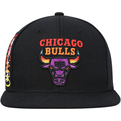 Chicago Bulls Soul High-Grade Fade Undervisor Snapback Hat Black - Mitchell & Ness outlet