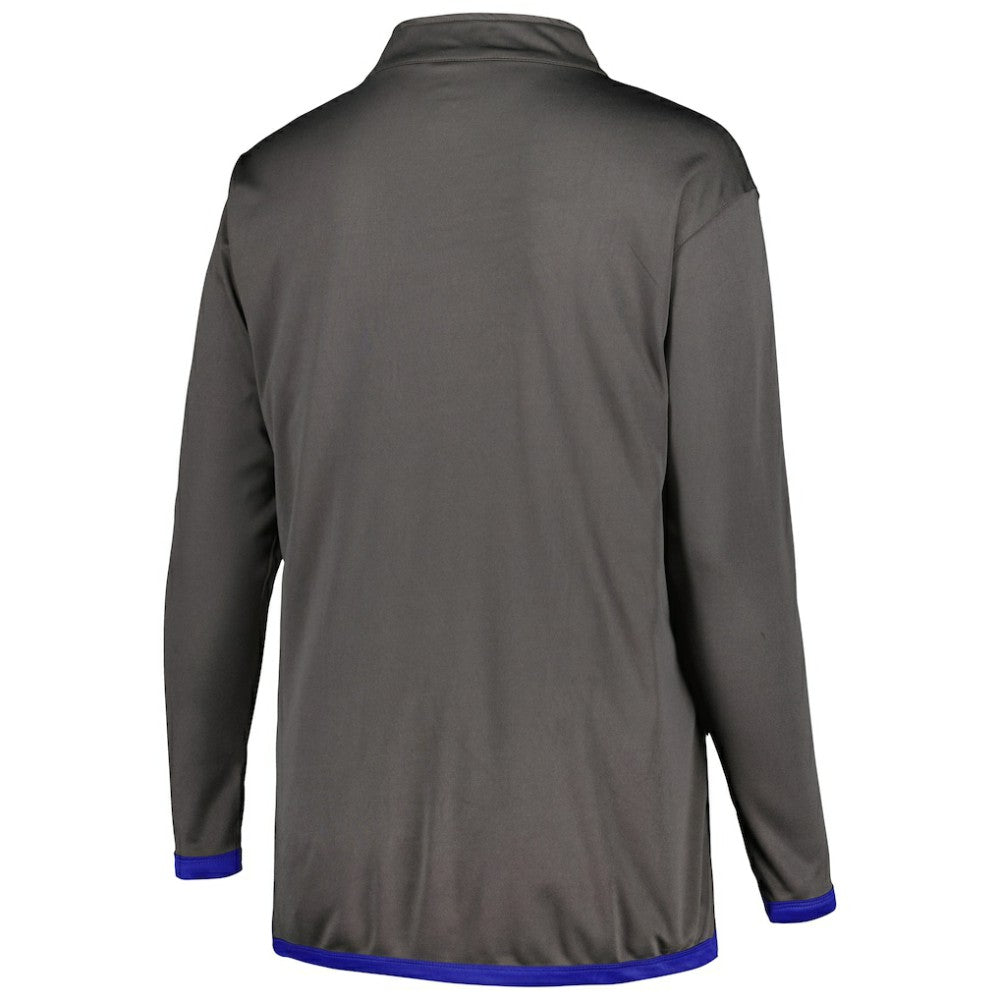 Los Angeles Dodgers Profile Women's Plus Size Quarter-Zip Jacket - Charcoal Jackets