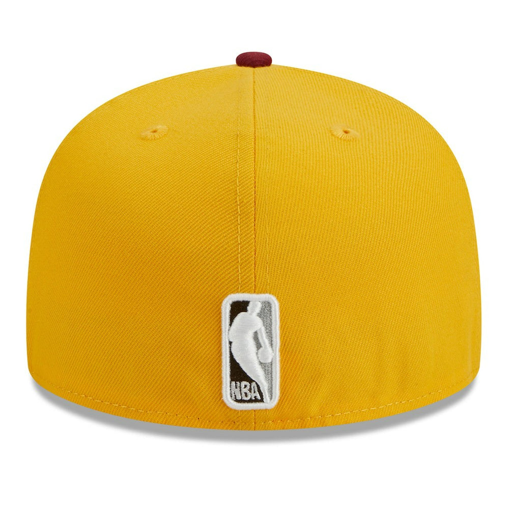 Boston Celtics Fall Leaves 2-Tone 59FIFTY Fitted Hat Yellow/Red - New Era